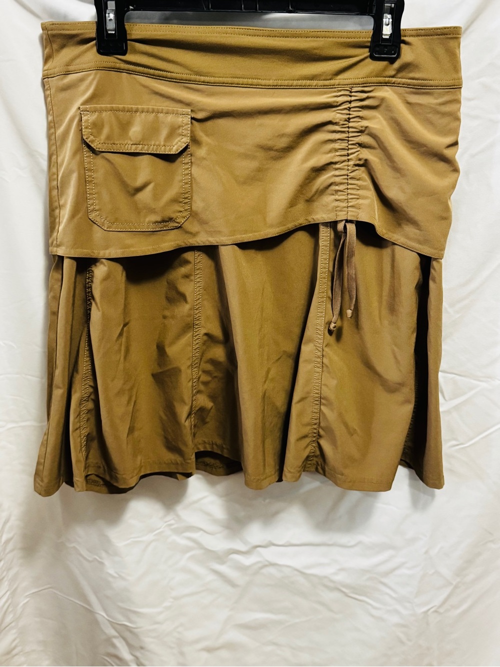 Athleta 8T tall Tan/Beige Athletic Skort stretch golf pickleball tennis hiking
